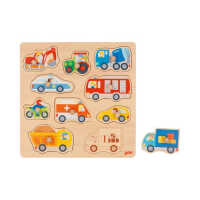 Goki Hintergrundbildpuzzle Fahrzeuge 57391 1+ Holz