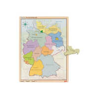 Goki Schichtenpuzzle Deutschland 57417 5+ Holz
