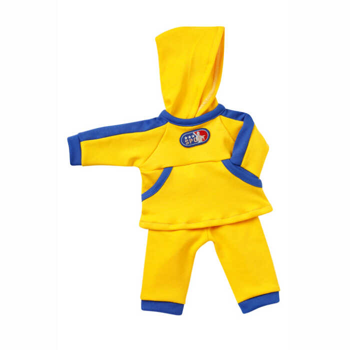 Emil Schwenk Sportanzug (Gelb), Gr. 32 für Puppen