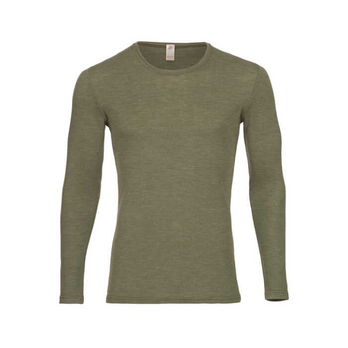 Engel Herren langarm Shirt aus Wolle kbT/Seide