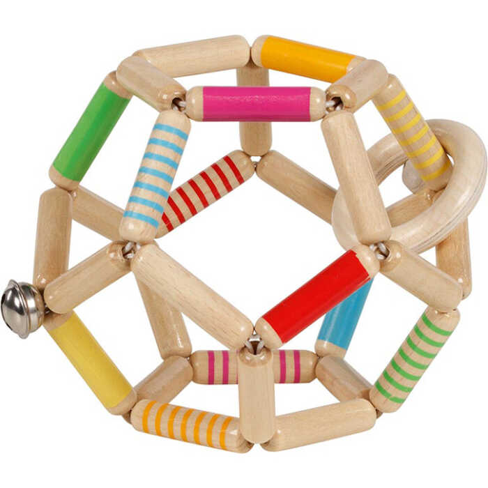 Goki Greifling Elastik Ball, gestreift 11cm