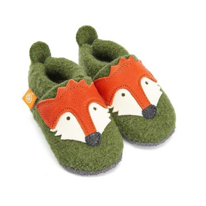 Orangenkinder Wolli Fuchs Hausschuh