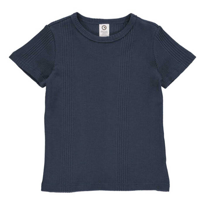 Müsli T-Shirt Waffle rib s/s T Midnight