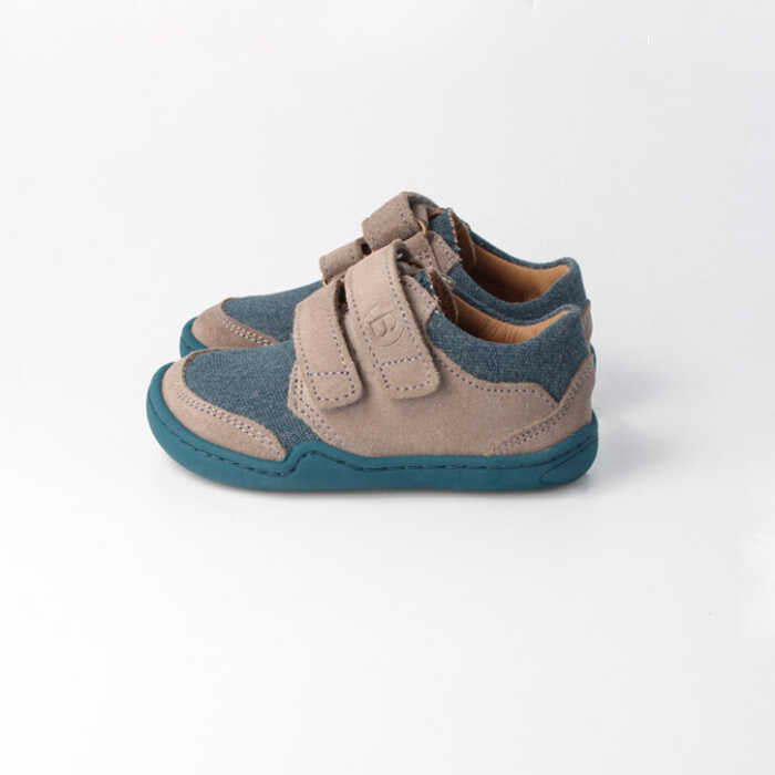 BLifestyle SKINK schmal Bioleder gewachst/Textil oilskin Barfußschuh