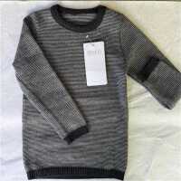 Disana Basic-Pullover, 110/116 anthrazit-grau 100%...