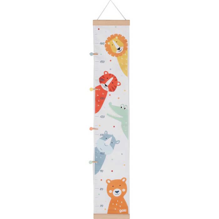 Goki Messlatte Tierfreunde 0+ Holz, Textil