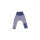 Cosilana Baby Hose mit Beinumschlag aus Wolle/Seide geringelt