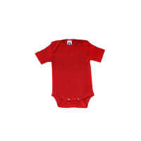 Cosilana Baby Body kurzarm aus Wolle/Seide uni