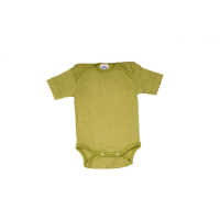 Cosilana Baby Body kurzarm aus Wolle/Seide uni