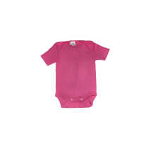 Cosilana Baby Body kurzarm aus Wolle/Seide uni