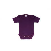 Cosilana Baby Body kurzarm aus Wolle/Seide uni
