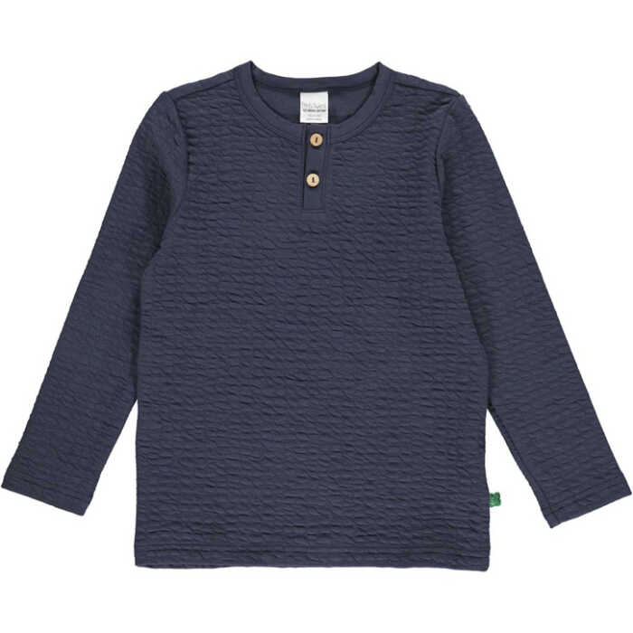 Freds World JACQUARD Langarmshirt with buttons Night blue