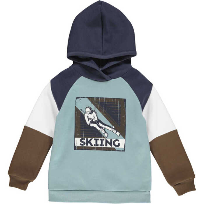 Freds World SWEAT hoodie with a man on ski Night blue