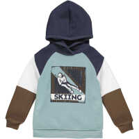 Freds World SWEAT hoodie with a man on ski Night blue