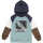Freds World SWEAT hoodie with a man on ski Night blue