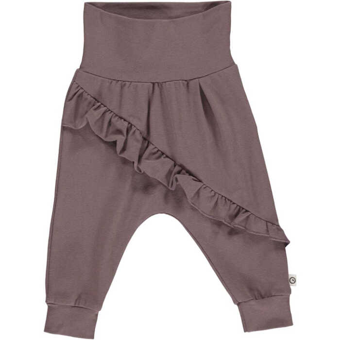 Müsli Cozy me frill pants baby Grape
