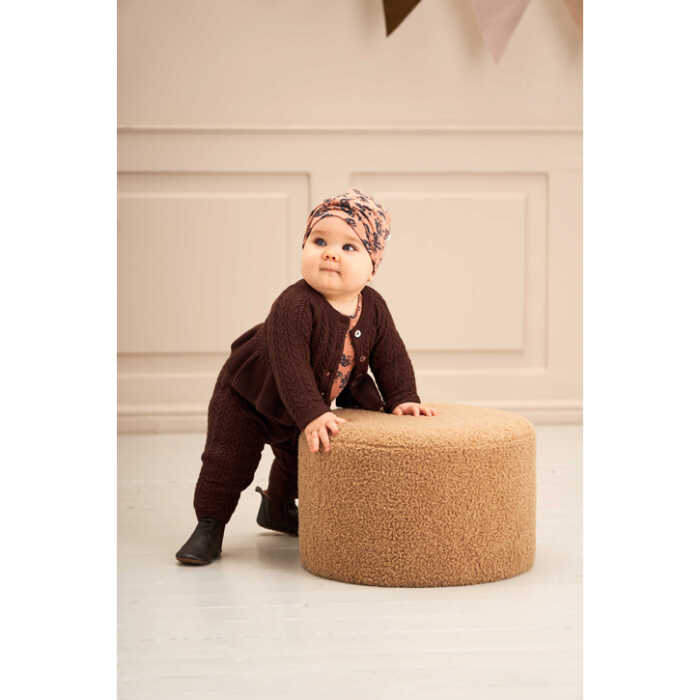 Müsli Knit cable pants baby Coffee