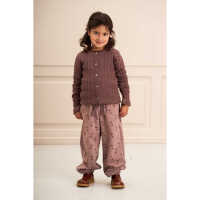 Müsli Knit frill cardigan Grape