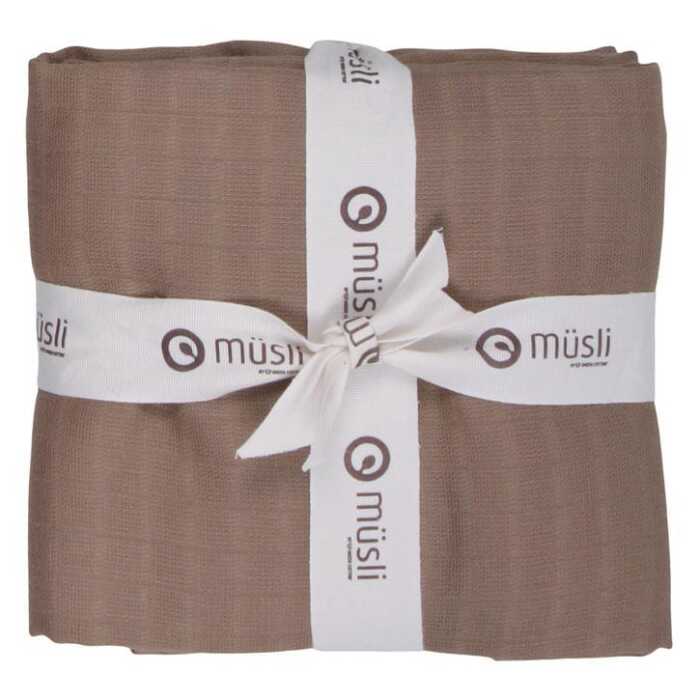 Müsli Mullwindeln 2er PACK 75x75 Baumwolle kbT GOTS