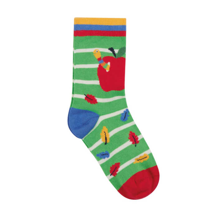 Frugi The National Trust Perfect Pair Socks, Garden