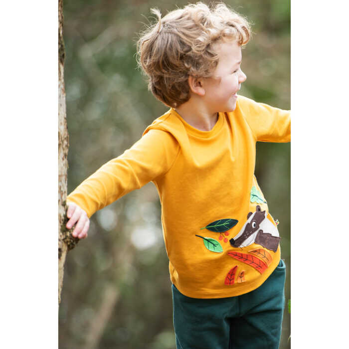 Frugi ADVENTURE APPLIQUE TOP