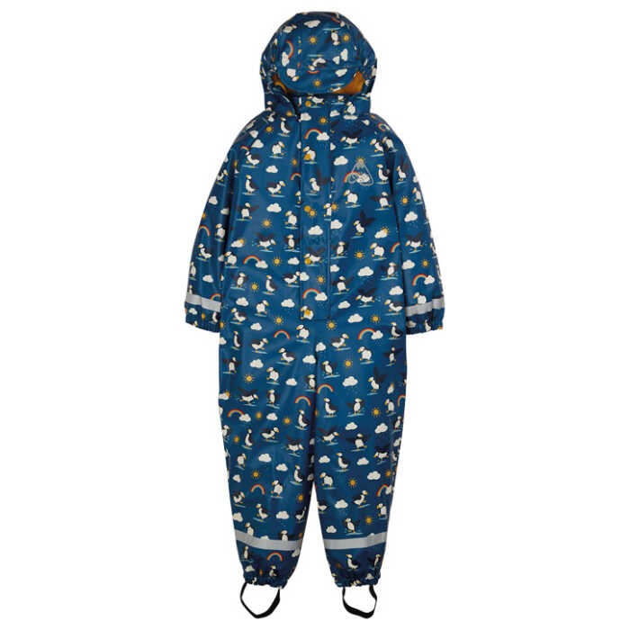 Frugi gefütterte Regenoverall PUDDLE BUSTER blau
