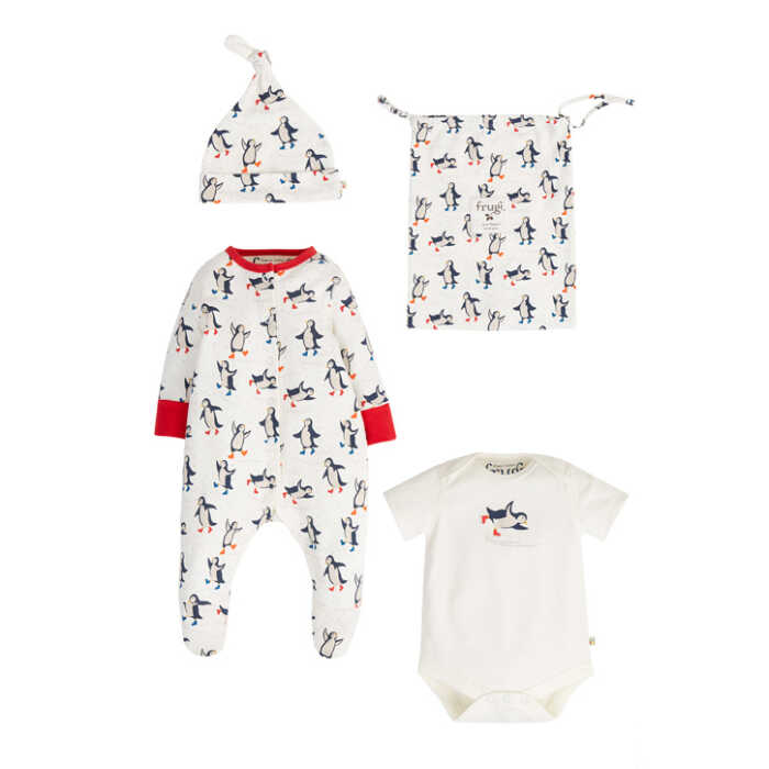 Frugi PENGUIN PLAY BABY GIFT SET weiß