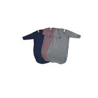 Lilano Schlafsack Wickelform mauve 50/56 aus Wolle/Seide