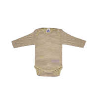 Cosilana Baby Body langarm aus Baumwolle/ Wolle/Seide