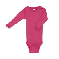 Engel Baby langarm Body aus Wolle kbT/Seide