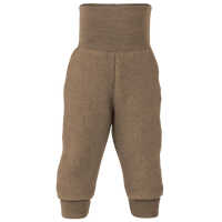 Engel Kinder Hose mit Nabelbund aus dickem Wollfleece, IVN BEST