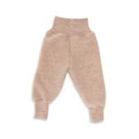 Engel Kinder Hose mit Nabelbund aus dickem Wollfleece, IVN BEST