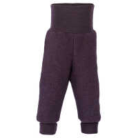 Engel Kinder Hose mit Nabelbund aus dickem Wollfleece, IVN BEST