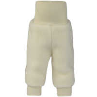 Engel Kinder Hose mit Nabelbund aus dickem Wollfleece, IVN BEST