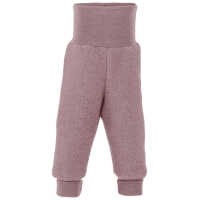 Engel Kinder Hose mit Nabelbund aus dickem Wollfleece, IVN BEST