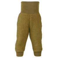 Engel Kinder Hose mit Nabelbund aus dickem Wollfleece, IVN BEST