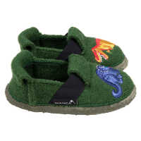 Nanga Dinos Slipper Kinder Hausschuh Bio-Schurwolle