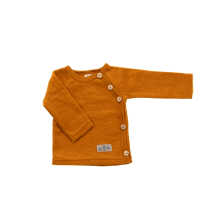 Lilano Baby Wickelshirt 68 curry aus Wollfrottee kbT Plüsch