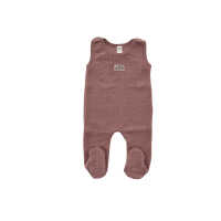 Lilano Baby Strampler mauve 56 aus Wollfrottee kbT...