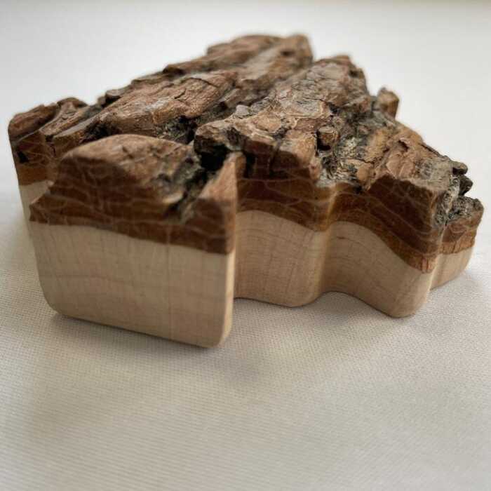 Waldfabrik Tannenbaum klein 12cm aus Rindenholz