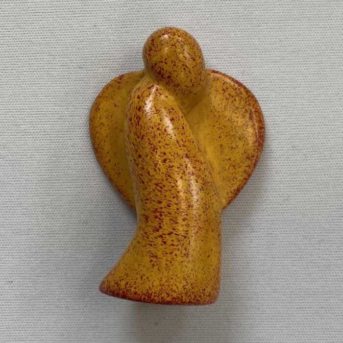 Speckstein Engel klein gelb