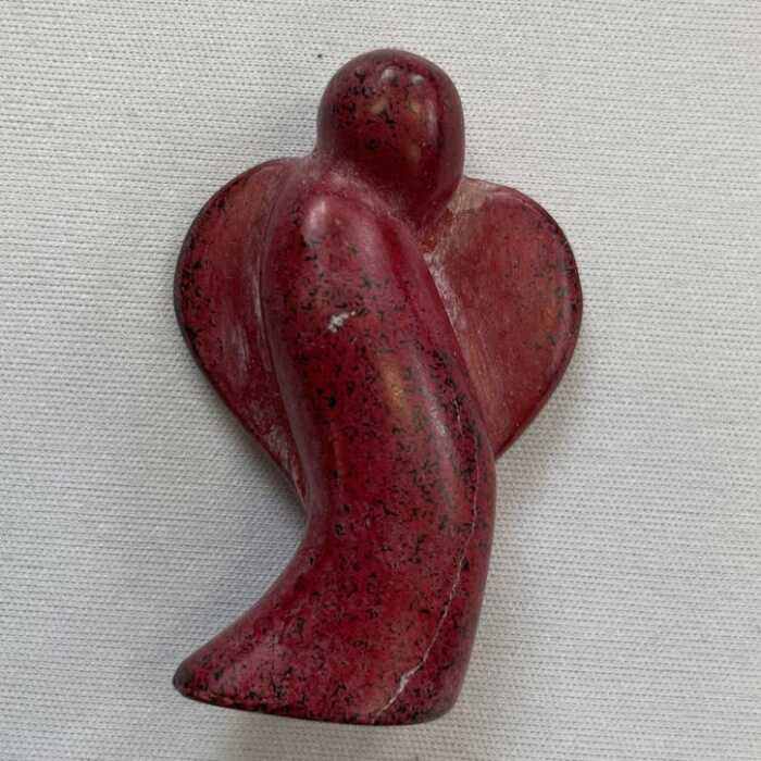 Speckstein Engel klein rot