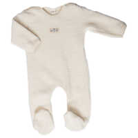 Lilano Baby Anzug mit Fuß aus Wollfrottee Plüsch kbT