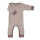 Lilano Baby Anzug 92 mauve mit Bündchen aus Wollfrottee kbT