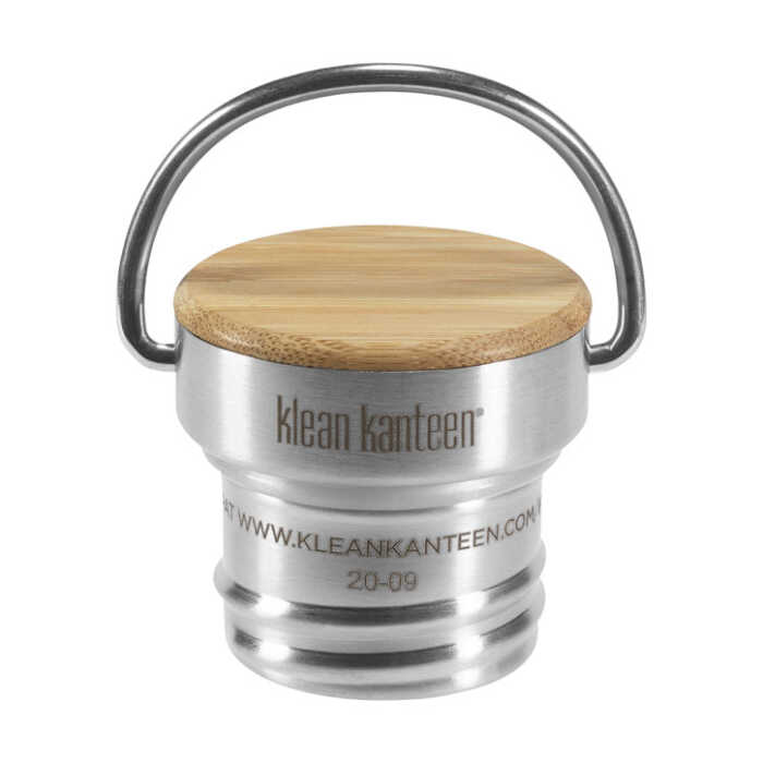 Klean Kanteen Edelstahl Loop Cap mit Bambus für Classic & Kid & Reflect