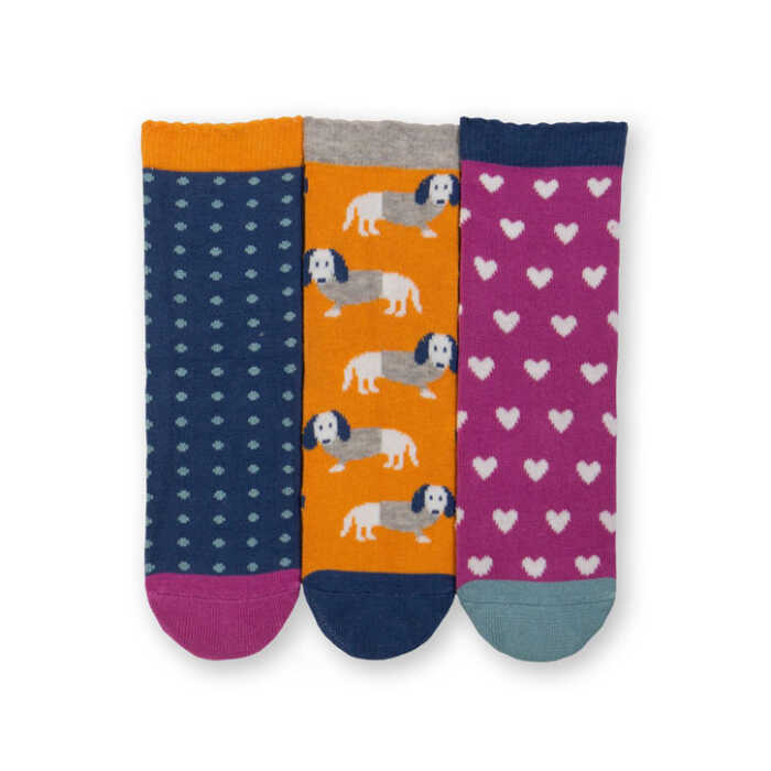 Kite Daxie Dog Kinder Sockeni aus Biobaumwolle GOTS