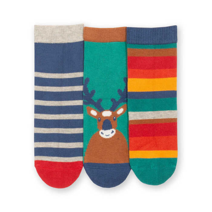 Kite Rentier Kinder Socken aus Biobaumwolle GOTS