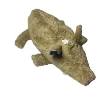 Pat und Patty Wildschwein beige Kuschelkissen 30 x 43 cm
