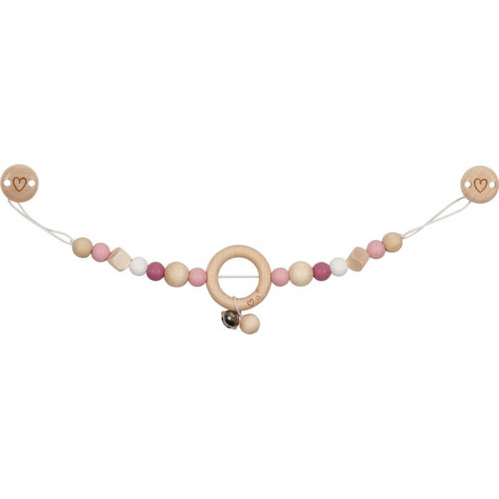 Goki Kinderwagenkette Herz mit Clips