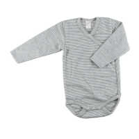 Lilano Baby Wickelbody aus Wolle kbT/Seide ringel